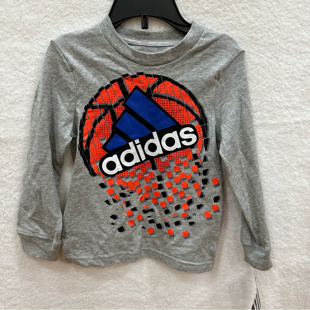 Boys 2t Adidas Long Sleeve Tee